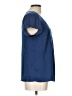 ModCloth 100% Polyester Blue Short Sleeve Blouse Size L - photo 4