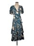 Knox Rose Paisley Blue Cocktail Dress Size XS - photo 1