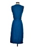 Christopher Fischer Solid Blue Casual Dress Size S - photo 2