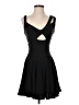 Bebe Solid Black Cocktail Dress Size XS - photo 1