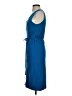 Christopher Fischer Solid Blue Casual Dress Size S - photo 5