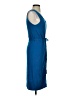 Christopher Fischer Solid Blue Casual Dress Size S - photo 4