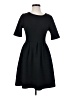 Apt. 9 Solid Black Casual Dress Size S - photo 1