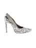 BCBGMAXAZRIA Animal Print Silver Heels Size 8 1/2 - photo 1