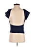 Shein Blue Sleeveless T-Shirt Size 2 - photo 2