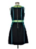 Etcetera Color Block Teal Cocktail Dress Size 6 - photo 2