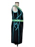 Etcetera Color Block Teal Cocktail Dress Size 6 - photo 4