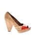 BCBGMAXAZRIA Color Block Tan Heels Size 8 1/2 - photo 1