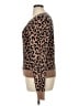 Kate Spade New York Animal Print Brown Pullover Sweater Size XL - photo 5