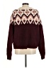 RD Style Argyle Burgundy Cardigan Size M - photo 2