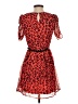 Freebird 100% Polyester Animal Print Red Cocktail Dress Size S - photo 2