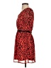 Freebird 100% Polyester Animal Print Red Cocktail Dress Size S - photo 5