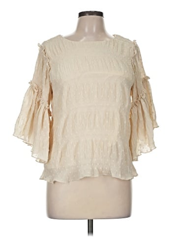 Line & Dot 3/4 Sleeve Blouse (view 1)