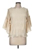 Line & Dot 100% Polyester Ivory 3/4 Sleeve Blouse Size M - photo 1