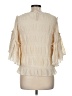 Line & Dot 100% Polyester Ivory 3/4 Sleeve Blouse Size M - photo 2