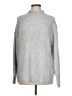 Ann Taylor LOFT Solid Silver Turtleneck Sweater Size L - photo 1