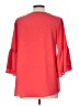 KLD Signature 100% Polyester Red 3/4 Sleeve Blouse Size L - photo 2