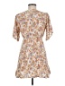Rewind 100% Rayon Floral Tan Casual Dress Size M - photo 2