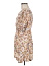 Rewind 100% Rayon Floral Tan Casual Dress Size M - photo 5