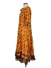 Assorted Brands Paisley Orange Casual Dress Size L - photo 5