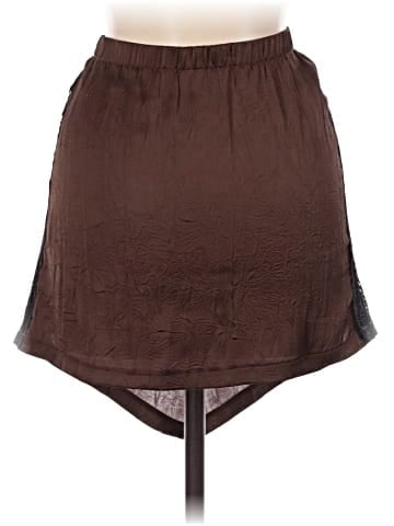 Anthropologie Faux Leather Skirt (view 2)