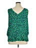 Gibson 100% Polyester Green Sleeveless Blouse Size 1X - photo 2