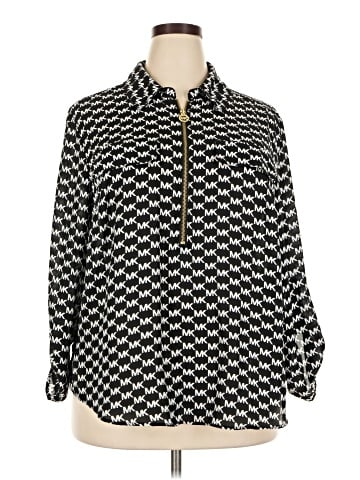 MICHAEL Michael Kors Long Sleeve Blouse (view 1)