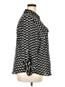 MICHAEL Michael Kors 100% Polyester Houndstooth Black Long Sleeve Blouse Size 2X - photo 4