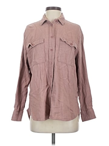 Madewell Lightspun Flap-Pocket Oversized Ex-Boyfriend Shirt (view 1)