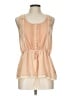Forever 21 100% Polyester Tan Sleeveless Blouse Size L - photo 1