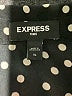 Express Polka Dots Black Sleeveless Button-Down Shirt Size XL - photo 7