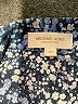 Michael Kors Collection 100% Cotton Print Blue Long Sleeve Blouse Size 0 - photo 4