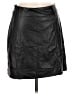 Old Navy 100% Polyester Black Faux Leather Skirt Size M - photo 1