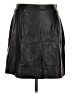 Old Navy 100% Polyester Black Faux Leather Skirt Size M - photo 2