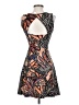 H&M Paisley Brown Cocktail Dress Size XS - photo 2