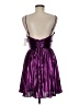 City Studio Metallic Purple Cocktail Dress Size 9 - 10 - photo 2