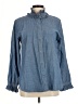 J.Crew 100% Cotton Blue Long Sleeve Button-Down Shirt Size 6 - photo 1