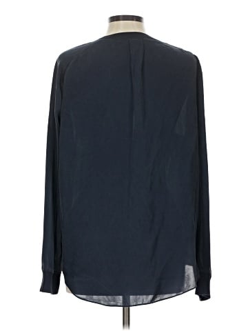 Vince. Long Sleeve Silk Top (view 2)