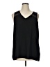 Pleione 100% Polyester Black Sleeveless Blouse Size XL - photo 1