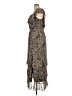DR2 100% Polyester Animal Print Brown Cocktail Dress Size XL - photo 5