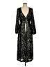 Venus 100% Polyester Stars Black Cocktail Dress Size S - photo 1