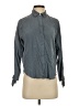 Everlane 100% Silk Gray Long Sleeve Silk Top Size 4 - photo 1