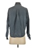 Everlane 100% Silk Gray Long Sleeve Silk Top Size 4 - photo 2