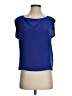 Maje 100% Silk Blue Short Sleeve Silk Top Size Sm (1) - photo 1