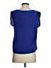 Maje 100% Silk Blue Short Sleeve Silk Top Size Sm (1) - photo 2