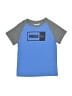 Puma Color Block Blue Short Sleeve T-Shirt Size 3 - 4 - photo 1