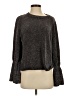 Elan 100% Polyester Metallic Gray Pullover Sweater Size S - photo 1