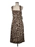 DKNY Animal Print Brown Casual Dress Size 6 - photo 1