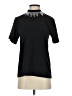Christopher Kane 100% Cotton Black Short Sleeve Top Size S - photo 1