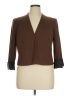 Jones New York Stripes Brown Blazer Size 14 - photo 1
